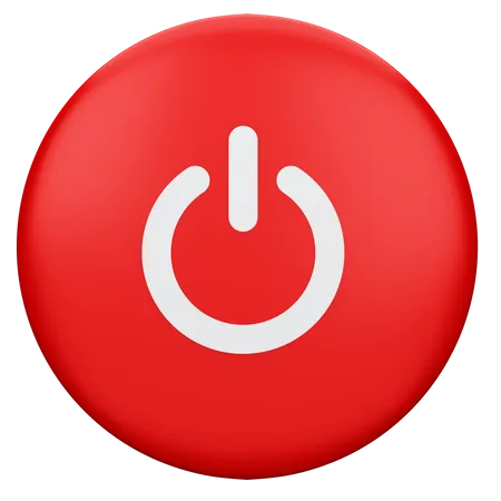Power Button 3D Icon
