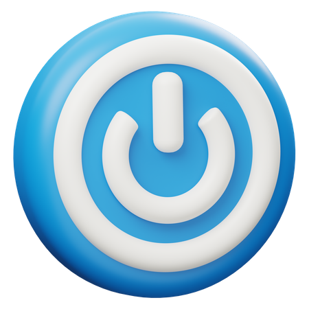 Power button 3D Icon