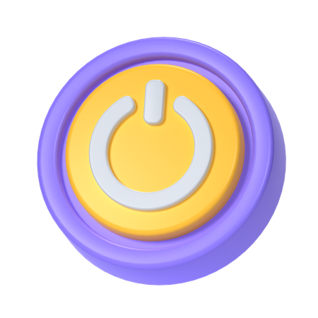 Power button  3D Icon