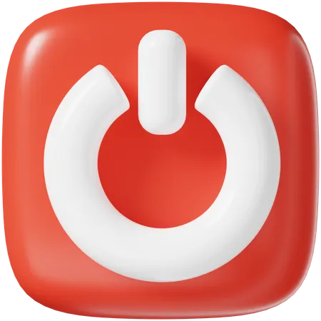Power Button 3 D Icon 3D Icon