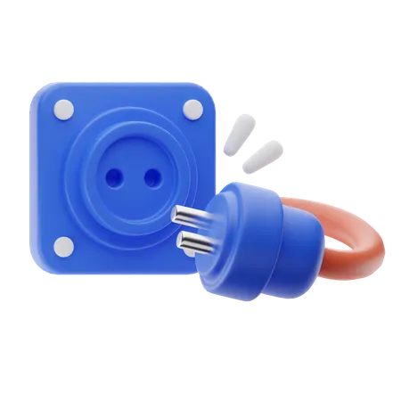 Power cut off  3D Icon