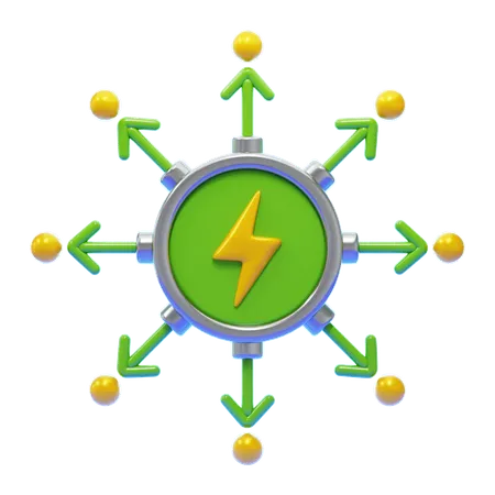 POWER DISTRIBUTION  3D Icon