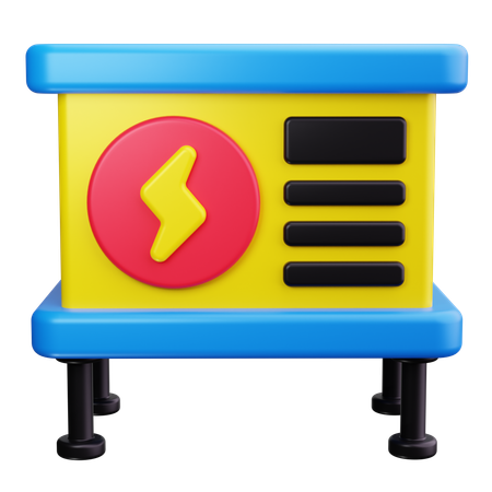 発電機  3D Icon