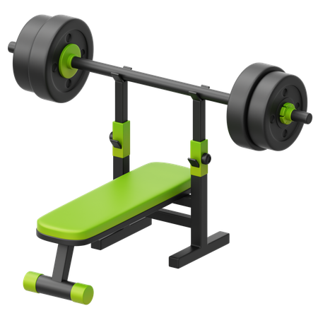Power Lifting Bench Press  3D Icon