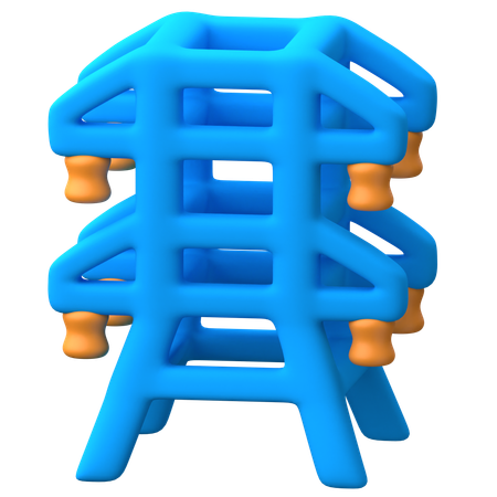 전력선  3D Icon