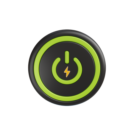 電源ボタン  3D Icon