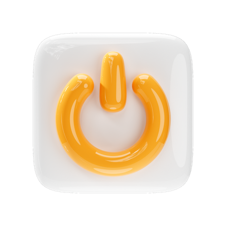 Power on off switch  3D Icon