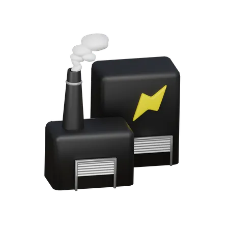 Power Plant 3 D Icon 3D Icon