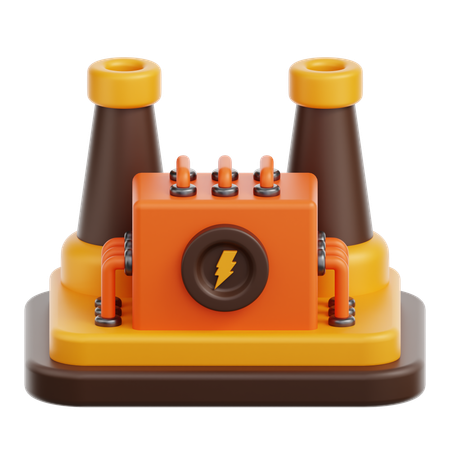Power Plant  3D Icon