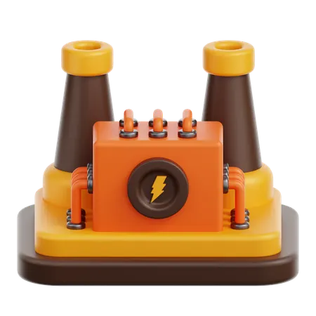 Power Plant  3D Icon