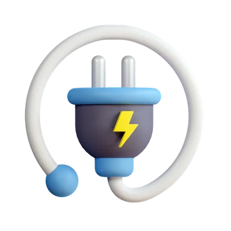 Power Plug Illustration 3D Icon