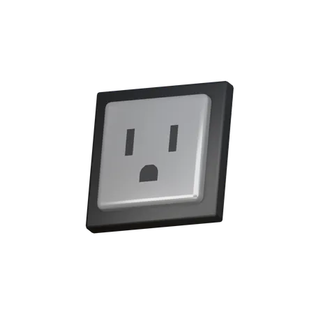 Power Plug 3 D Icon 3D Icon