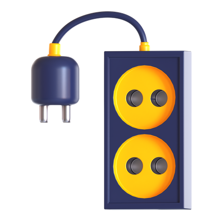 Power Plug  3D Icon