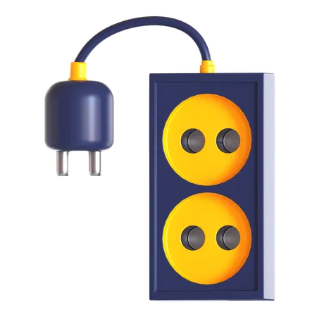 Power Plug  3D Icon