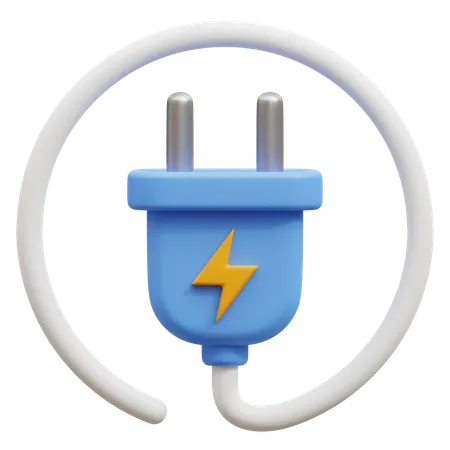 Power Plug  3D Icon