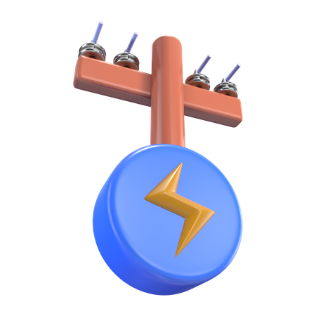 Power Pole  3D Icon