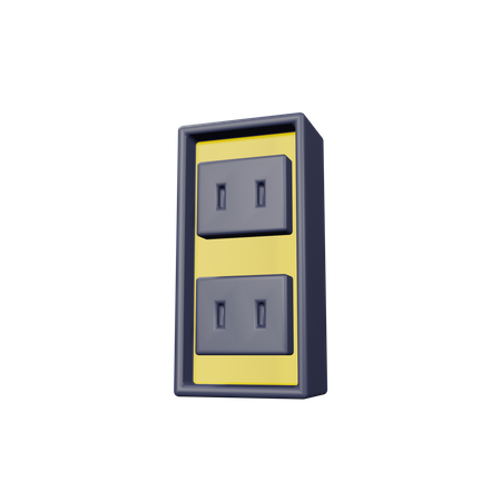 Power socket  3D Illustration