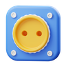 3d electric socket emoji