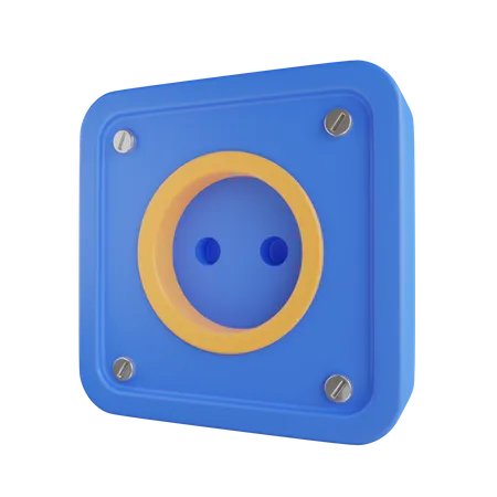 Power Socket  3D Icon
