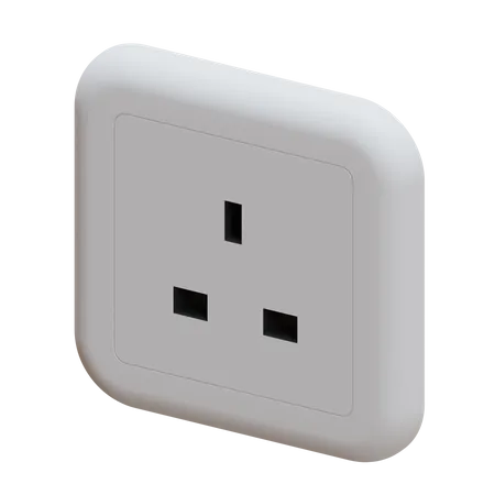 Power Socket Electrical Accessories 3D Icon