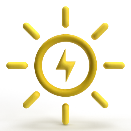 Power Solar  3D Icon