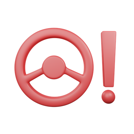 Power Steering Warning Light  3D Icon