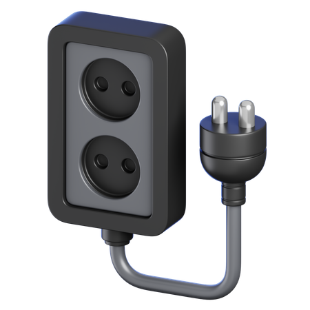 電源コード  3D Icon