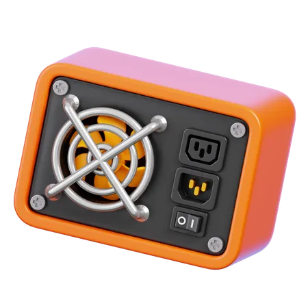 Power Supply  3D Icon