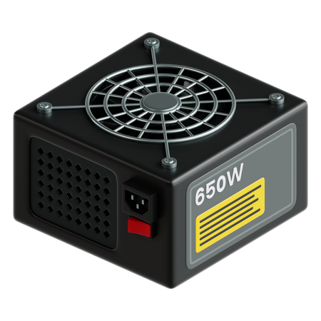 Power Supply  3D Icon