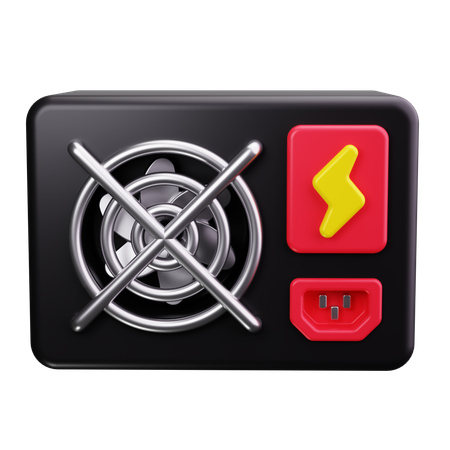 Power Supply  3D Icon