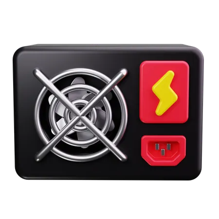 Power Supply  3D Icon