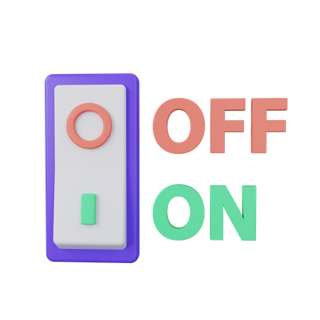 Power Switch  3D Icon