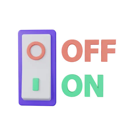 Power Switch  3D Icon