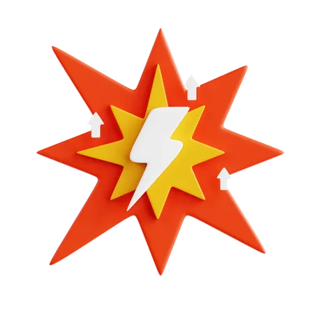 Power Up  3D Icon