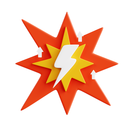 Power Up  3D Icon