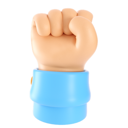 Power Up Hand Gesture  3D Icon