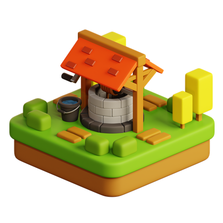 Pozo  3D Icon