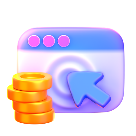 PPC (Pay Per Click)  3D Icon
