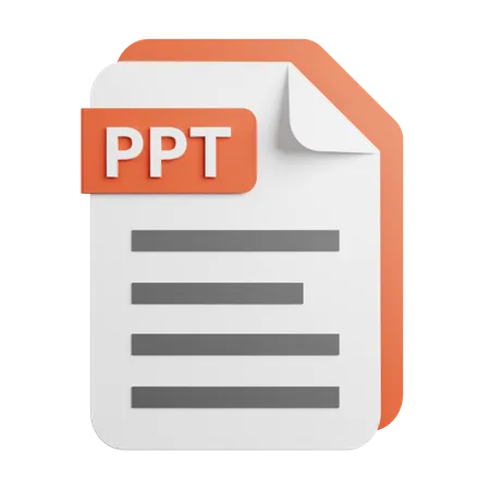 Ppt  3D Icon