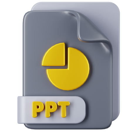 Ppt-Datei  3D Icon