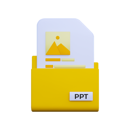 Ppt-Datei  3D Icon