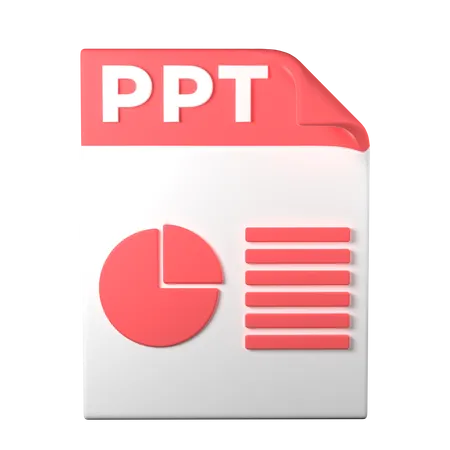 Ppt-Datei  3D Icon