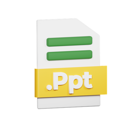 Ppt-Datei  3D Icon