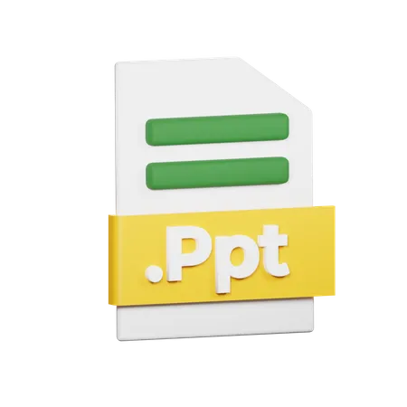 Ppt-Datei  3D Icon