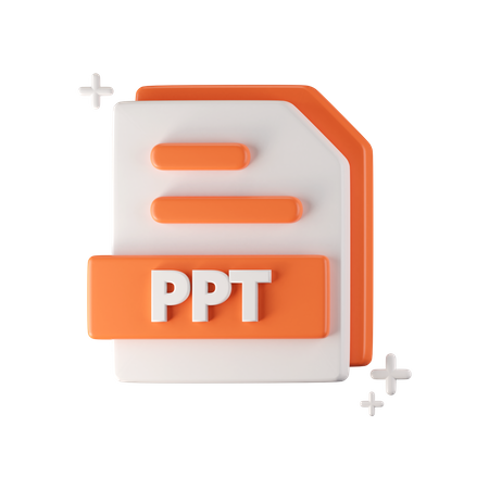 Ppt-Datei  3D Icon