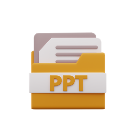 Ppt-Datei  3D Icon