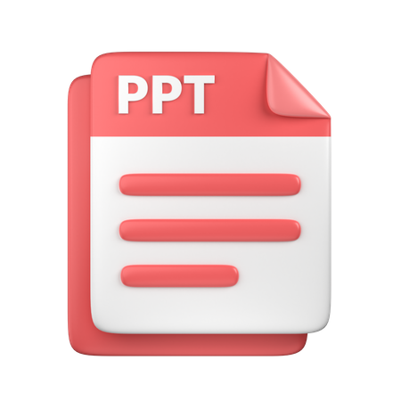 Ppt-Datei  3D Icon