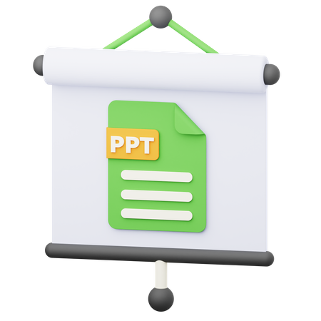 Ppt-Datei  3D Icon