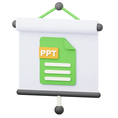 Ppt-Datei  3D Icon