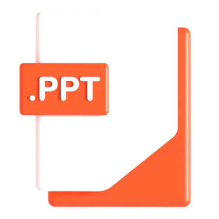 Ppt Extension  3D Icon